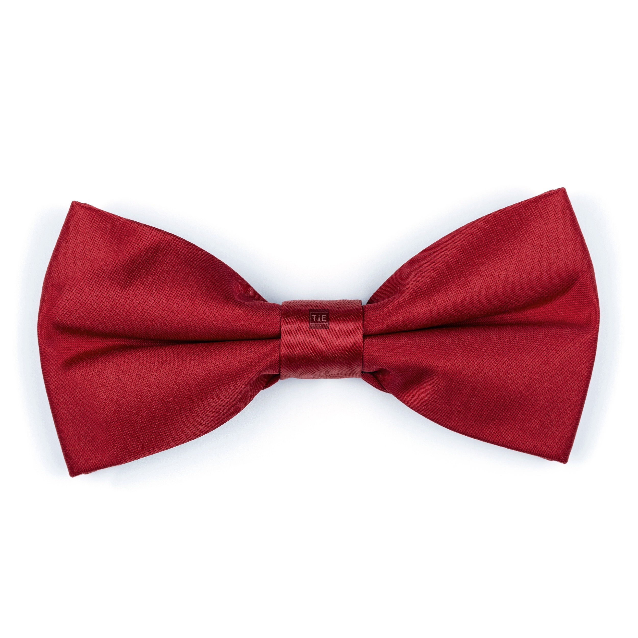 Jalapeno Red Bow Tie - Plain Red Pre-Tied Wedding Bow Tie