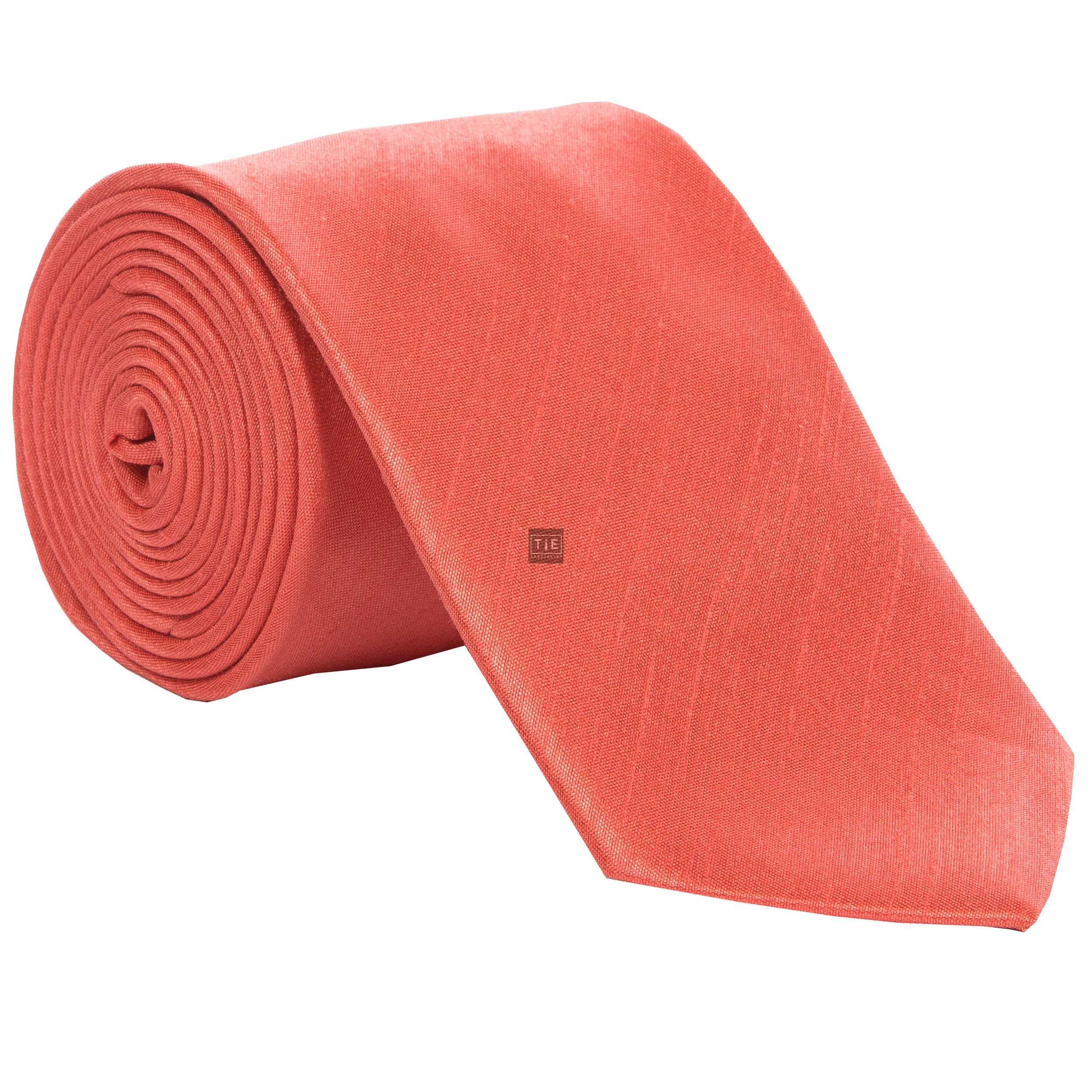 Coral Shantung Wedding Tie #T1867A/5