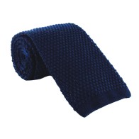 Navy Knitted Skinny Tie #K001/3 #LAST STOCK