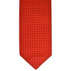 Red Black Spot Self Tie Silk Cravat #WCR5032/8 