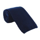 Navy Knitted Skinny Tie #K001/3 #LAST STOCK
