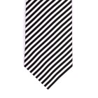 Striped Black and White Silk Tie #S5036/1 ##LAST STOCK